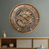Galactic Hour Luxury Designer Wall Clocks for the Home With Moving Gear Mechanism Buy Wall Clock Online (Steel Body)