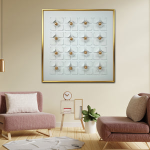 Tranquil Quadrants Modern Art (40 x 40 Inches)