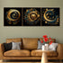 Ornate Swirls Canvas painting for Home - Set Of 3