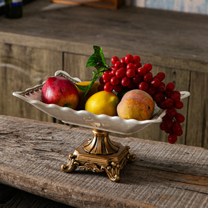 Aristocratic Floral Serving Platter & Item for Home Decoration