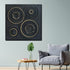 Cosmic Circles Modern Wall Art (40 x 40 Inches)