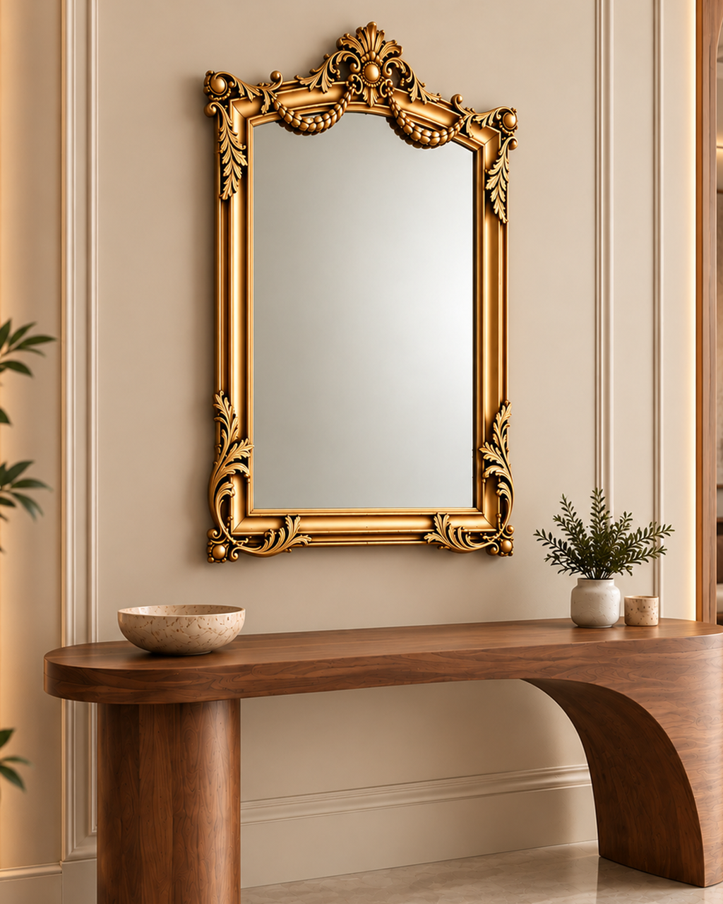 Royal Emblem Decorative Wall Mirror For Home