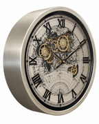 Time Traveller Wall Clock Luxury Designer Silent Movement Wall Clocks for the Home With Moving Gear Mechanism Buy Wall Clock Online (Steel Body) - Medium