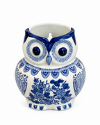 Mystic Owl Decorative Wall Vase For Home & Item for Wall Decoration (Blue Pottery)