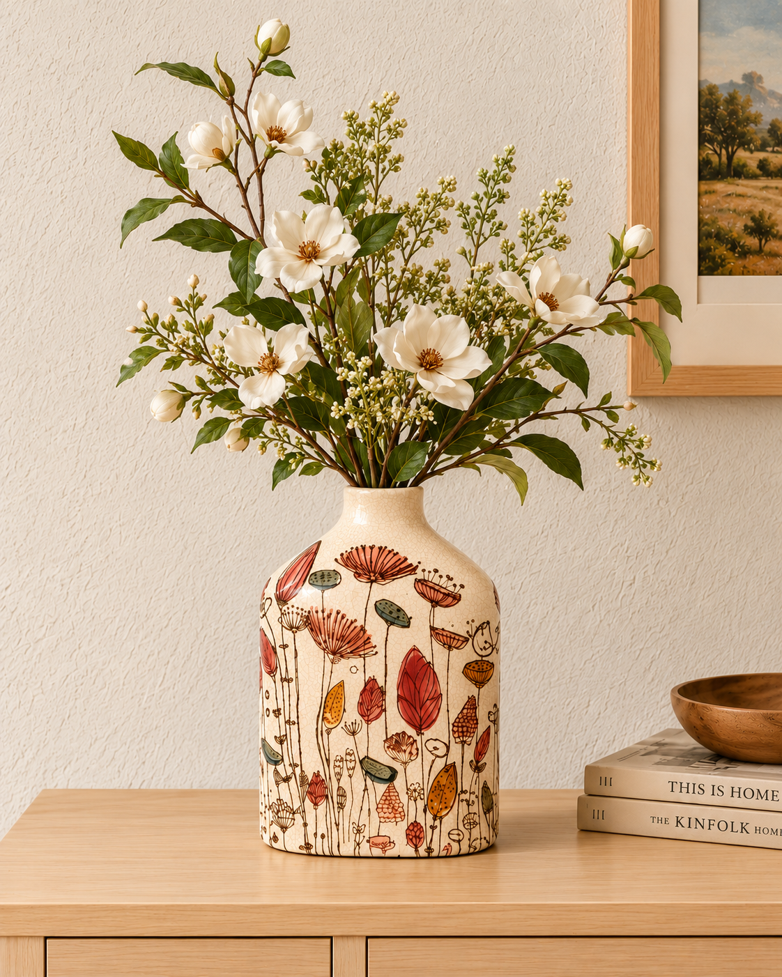 Botanical Meadow Decorative Vase & Home Decoration Items
