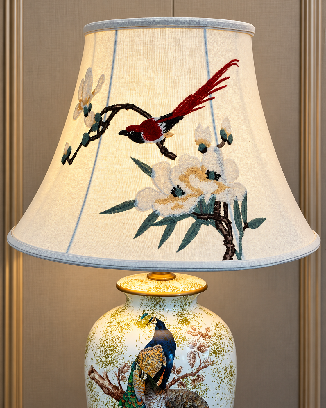 Peacock Garden Designer Table Lamps for Living Room