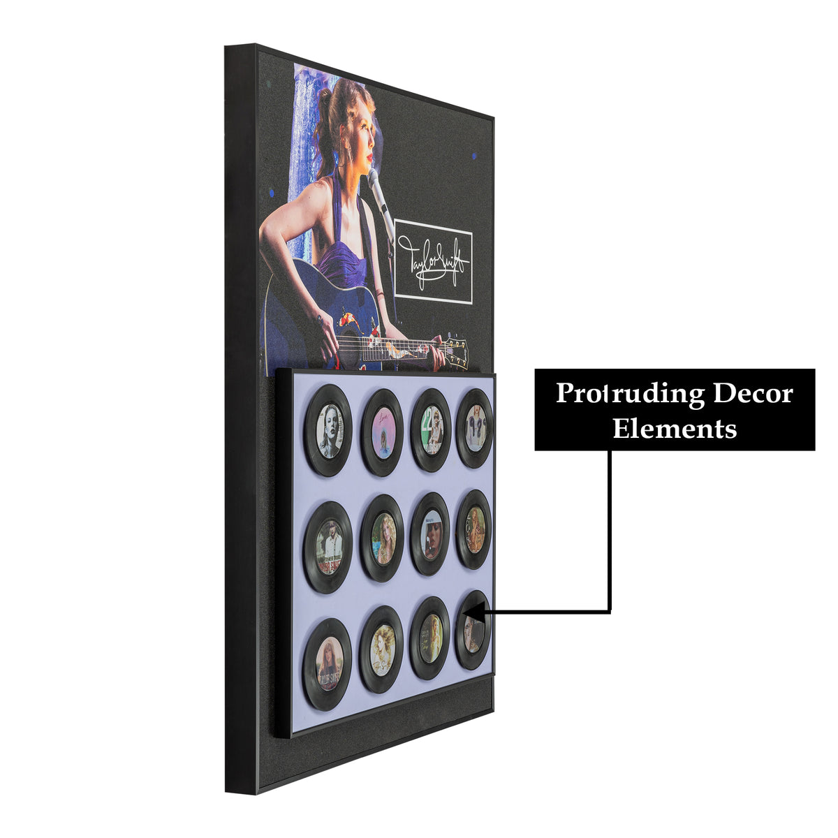 The Melody of Taylor Swift Wall Decoration Pop Art Shadow box