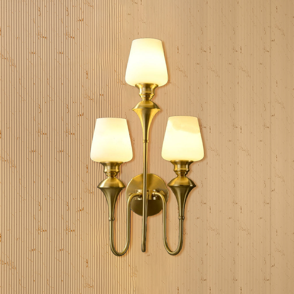 Elysian Curve Wall Lamps  for Living Room - Triple Sconce
