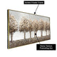 Twilight Forest Hand Wall Painting and Item for Wall Decoration (Comes With an Outer Floater Frame) (28x55 Inches)