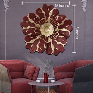 Nature's Symphony Metal Wall Decor (Red)