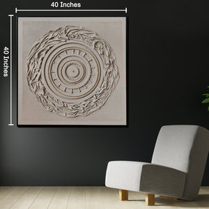 Whispering Meridian Modern Wall Art (40 x 40 Inches)