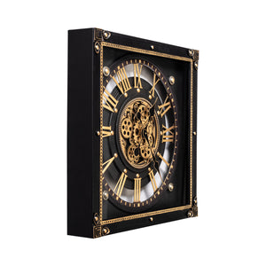 Journey of Hours  Luxury Designer Wall Clocks for the Home With Moving Gear Mechanism Buy Wall Clock Online (Steel Body)