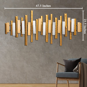 Soundwave Metallic Wall Decor