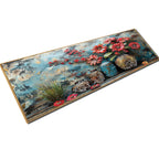 Vase of Crimson Blossoms Crystal Glass Painting & Wall Decoration Items