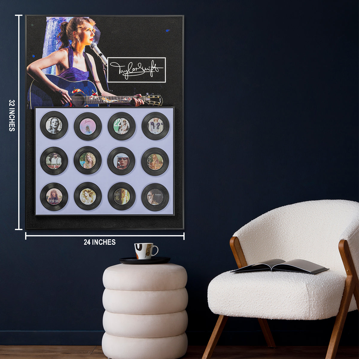 The Melody of Taylor Swift Wall Decoration Pop Art Shadow box