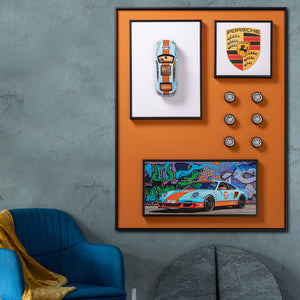 Classic Porsche Pop Art Shadow Box