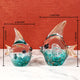 Aqua Symphony Handblown Glass Showpiece - Set of 2
