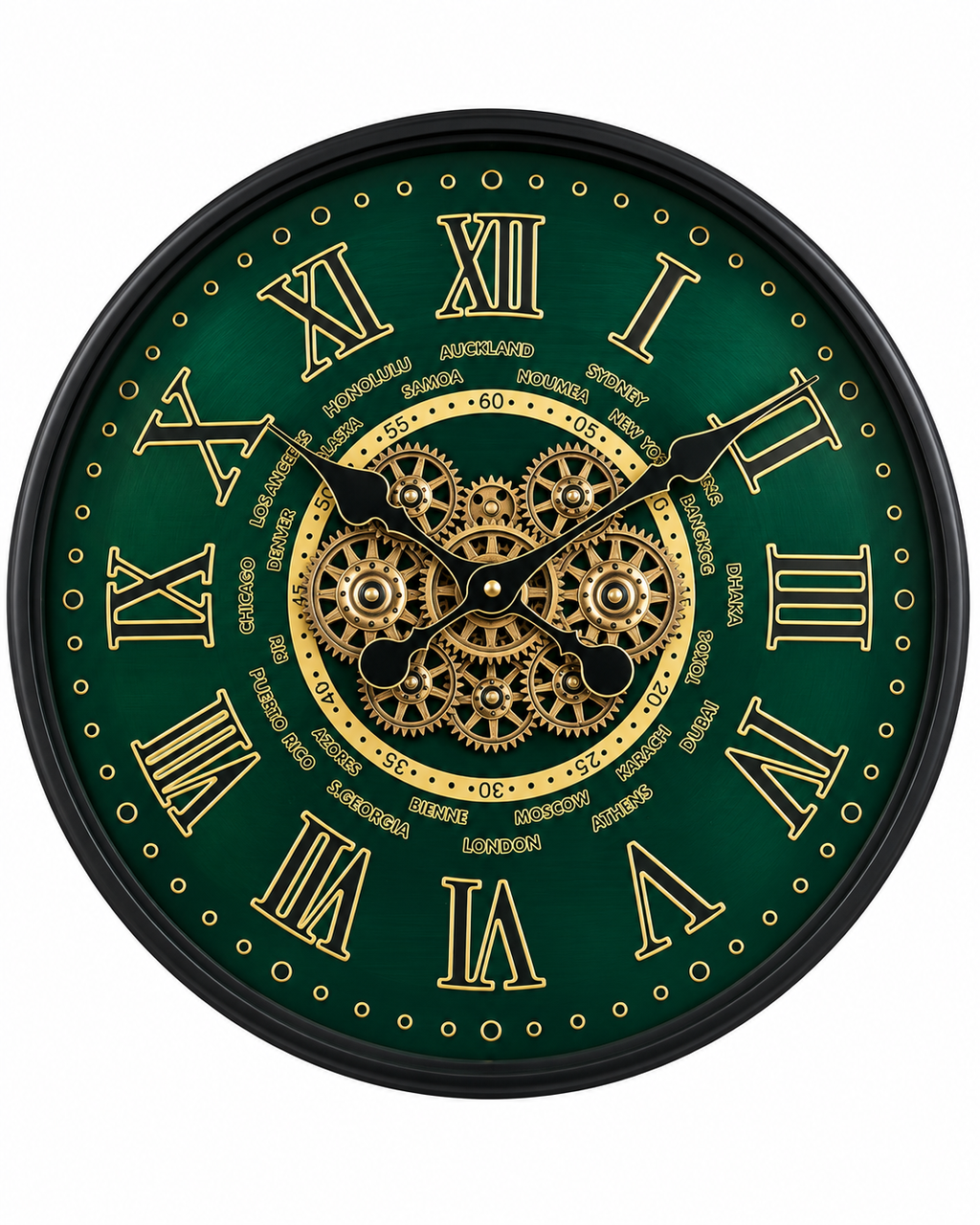 World Passage Luxury Designer Silent Movement Wall Clocks for the Home With Moving Gear Mechanism Buy Wall Clock Online (Steel Body)
