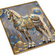 Golden Dynasty Horse Crystal Glass Painting & Wall Decoration Items