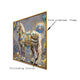 Golden Dynasty Horse Crystal Glass Painting & Wall Decoration Items