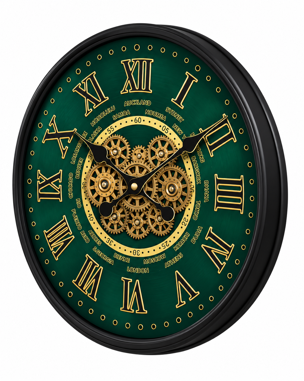 World Passage Luxury Designer Silent Movement Wall Clocks for the Home With Moving Gear Mechanism Buy Wall Clock Online (Steel Body)