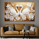 Heart of Swans Canvas Art Wall Painting