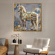 Golden Dynasty Horse Crystal Glass Painting & Wall Decoration Items