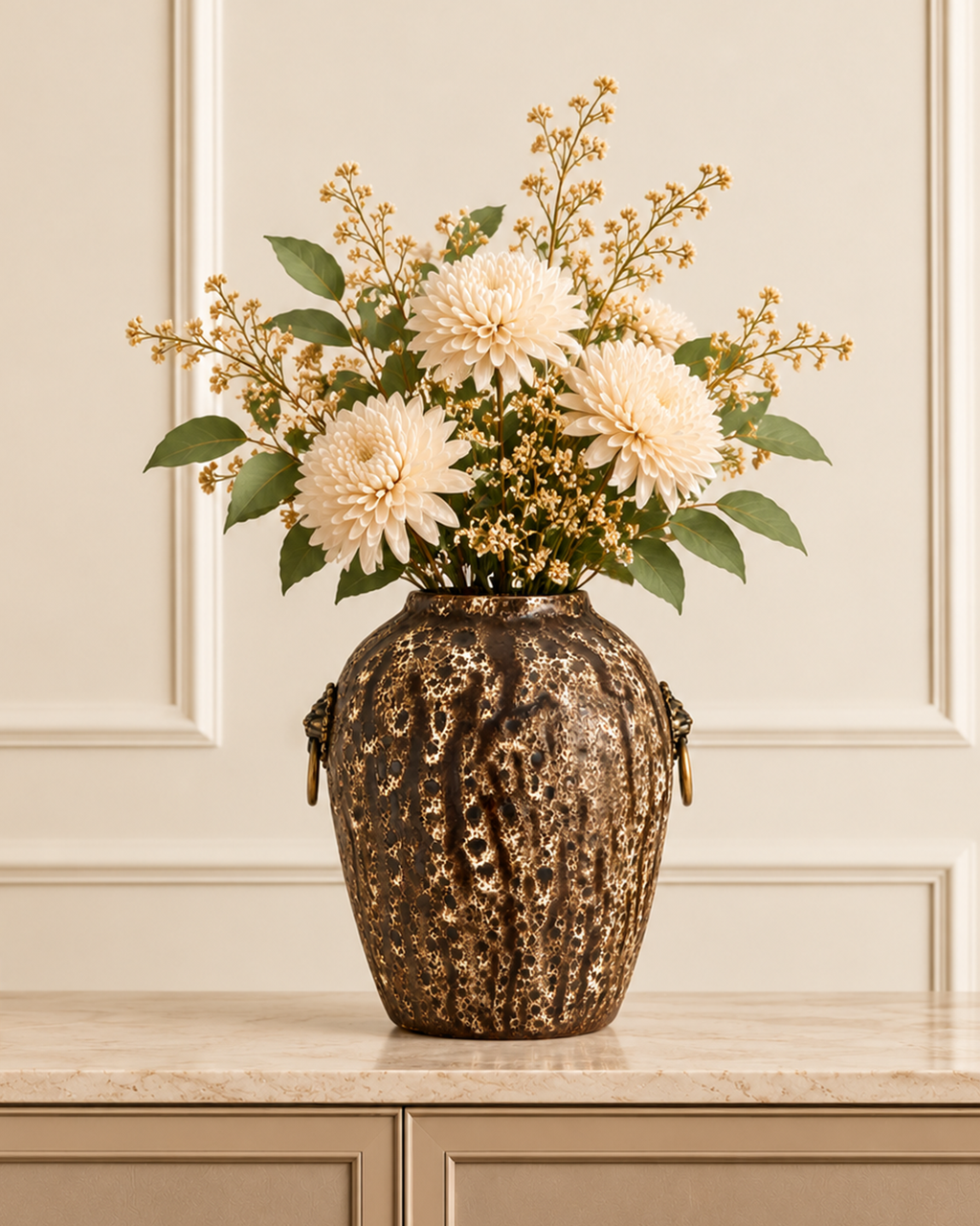 Antique Aura Decorative Vase & Showpiece for Home & Item for Home Decoration - Small