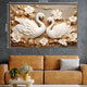 Swan Romance Canvas Painting for Home décor