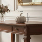 Serene Pumpkin Charm Ceramic table Showpiece for Home - Medium