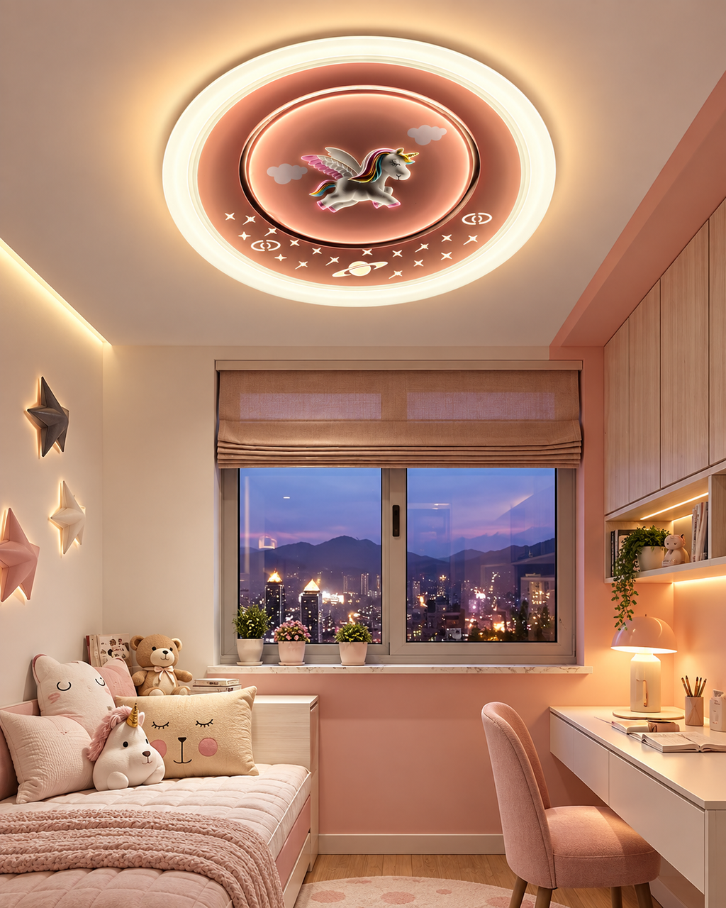 Cosmic Unicorn Ceiling Light for Kids Room & Kids Room Décor Products