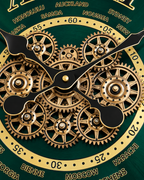 World Passage Luxury Designer Silent Movement Wall Clocks for the Home With Moving Gear Mechanism Buy Wall Clock Online (Steel Body)