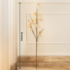 Elegant White Cherry Bloom Artificial Stem (Single Stem Only)
