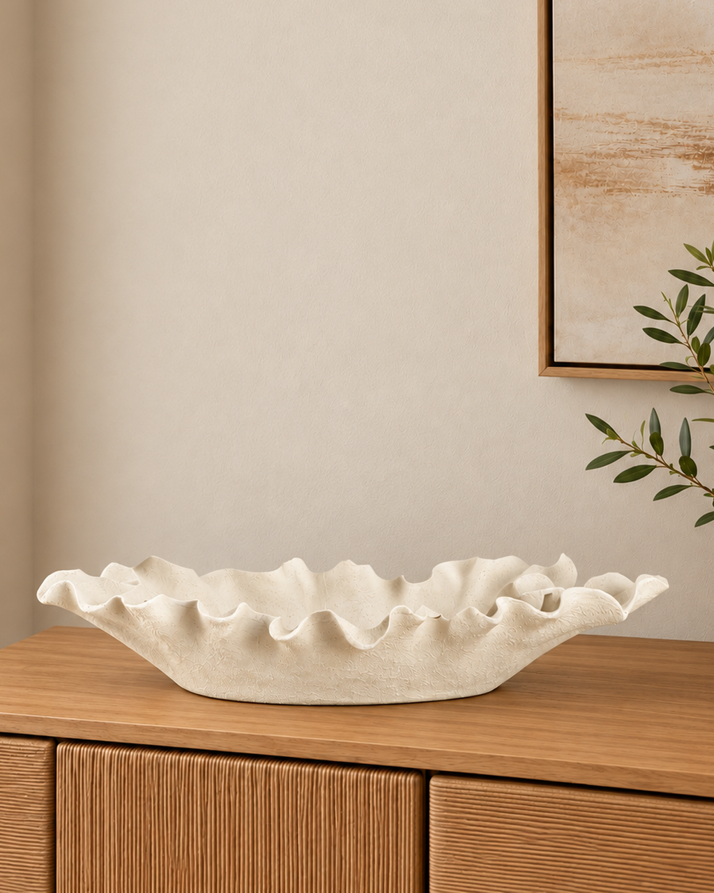 Tidal Ruffle Decorative Bowl & Item for Home Deocoration