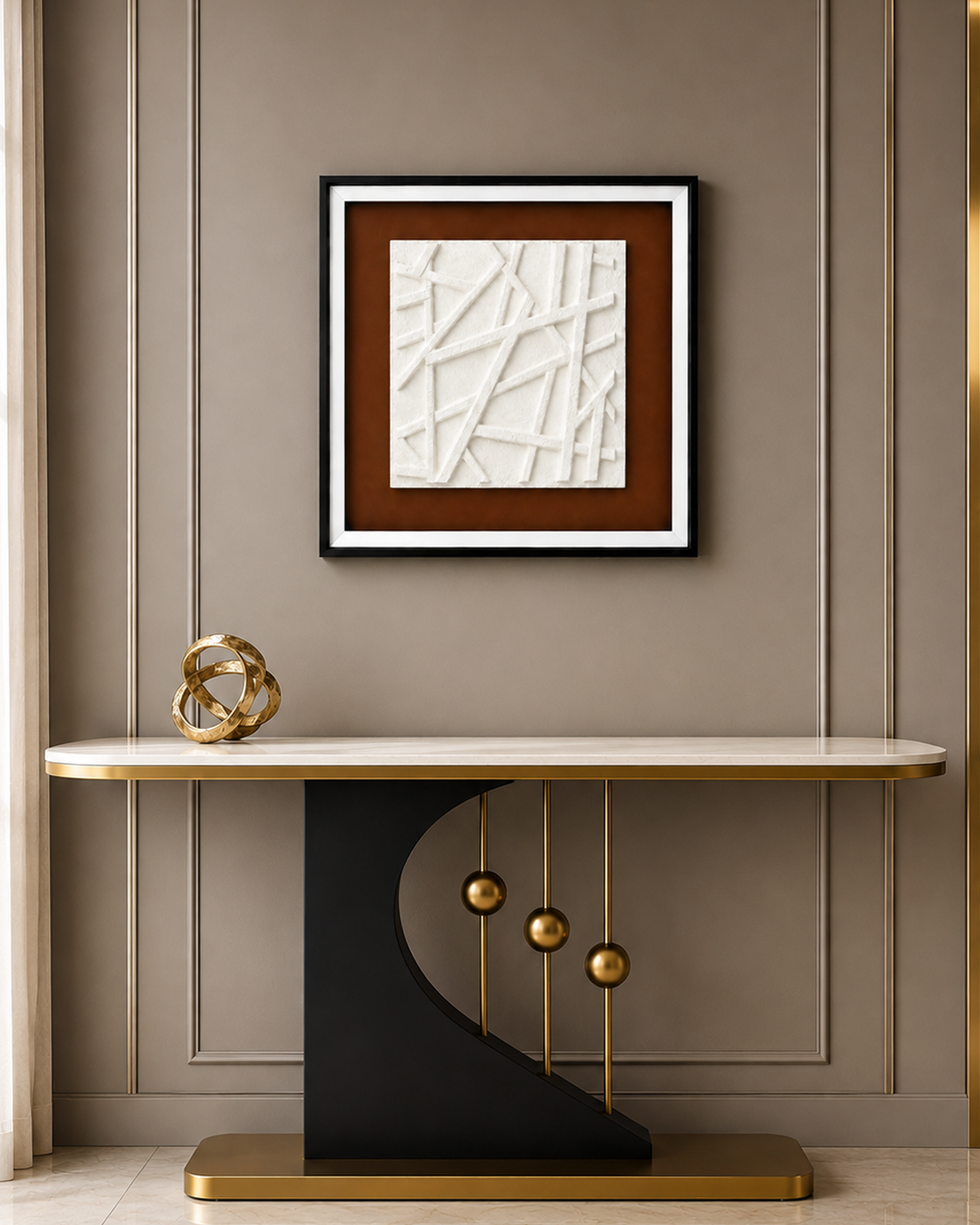 Geometric Layers Shadow Box and Wall decoration item