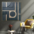 Golden Geometric Dreams Modern Wall Art (40 x 40 Inches)