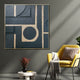 Golden Geometric Dreams Modern Wall Art (40 x 40 Inches)