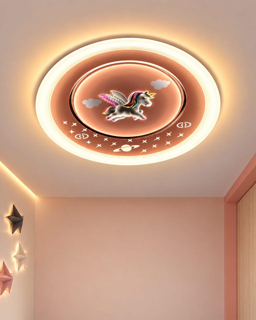 Cosmic Unicorn Ceiling Light for Kids Room & Kids Room Décor Products