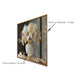 Opulent Bouquet Serenity Crystal Glass Wall Paintings For Home