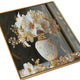 Opulent Bouquet Serenity Crystal Glass Wall Paintings For Home