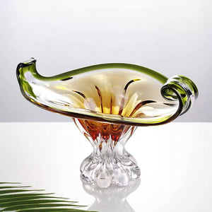 Aurora Shell Luxe Handblown Glass Vase & Decorative showpiece
