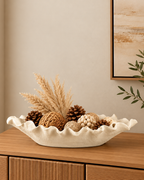 Tidal Ruffle Decorative Bowl & Item for Home Deocoration