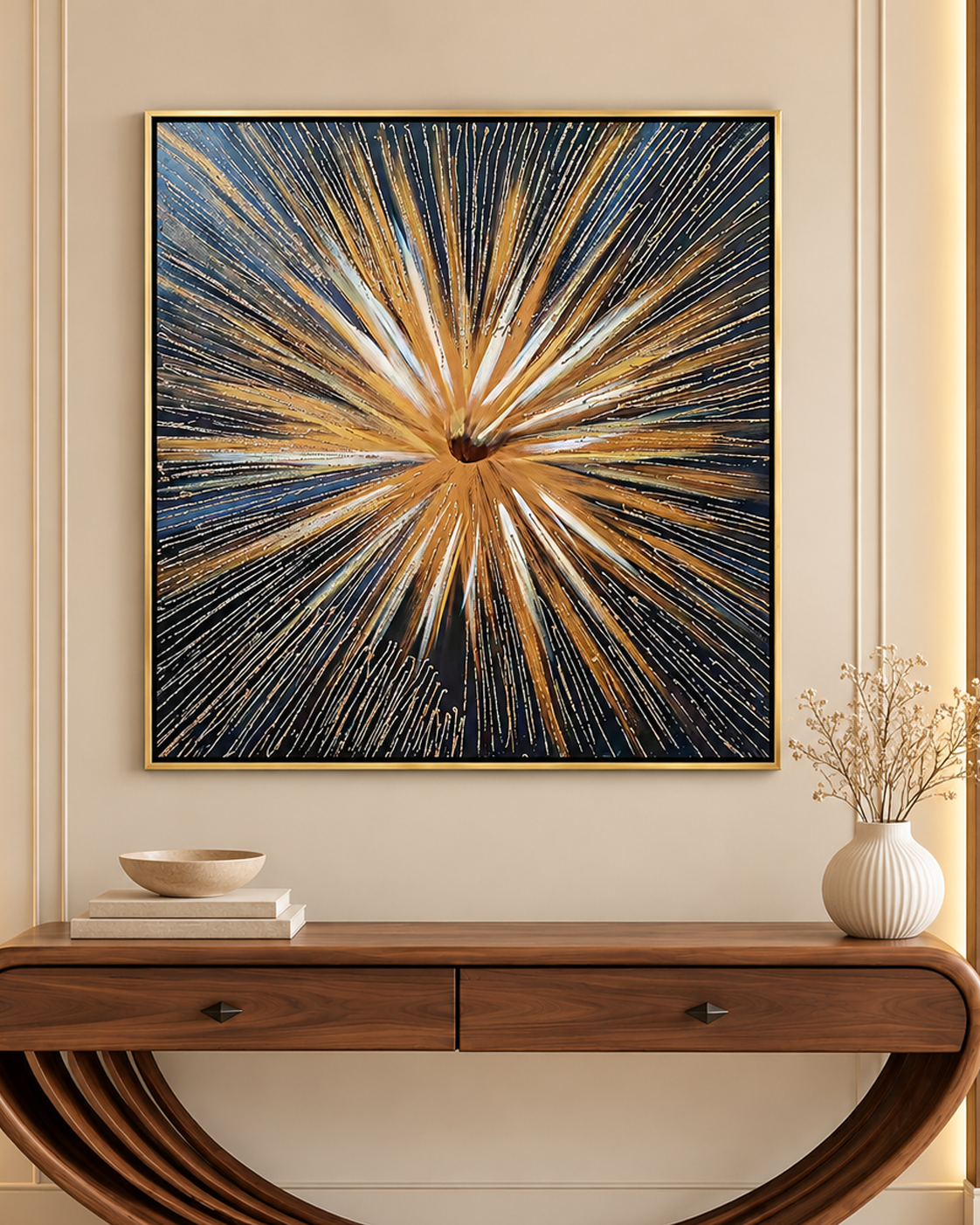 Energy Flux Creation Modern Wall Art (40 x 40 Inches)