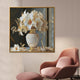 Opulent Bouquet Serenity Crystal Glass Wall Paintings For Home