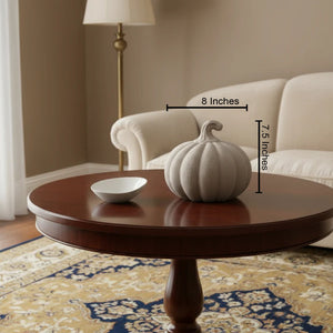 Serene Pumpkin Charm Ceramic table Showpiece for Home - Big