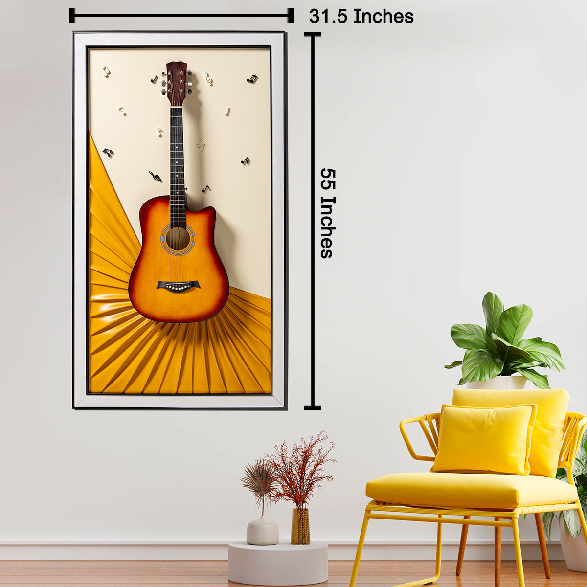 Guitar Melody Pop Art Shadow Box Wall Decoration Piece