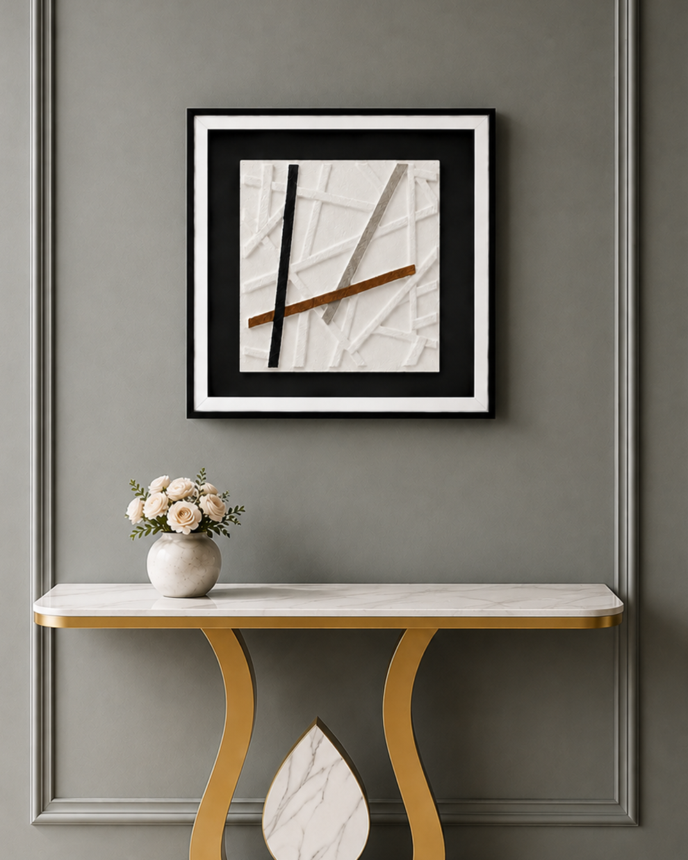 Linear Harmony Shadow Box and Wall decoration item