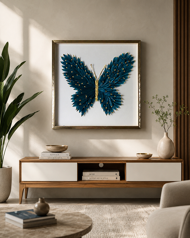 Destiny of the Butterflies Shadow Box Wall Decoration Piece