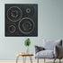 Cosmic Circles Modern Wall Art (40 x 40 Inches)