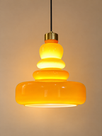 Halo Stack Pendant Light For Home & Item for Home Decoration  - Orange